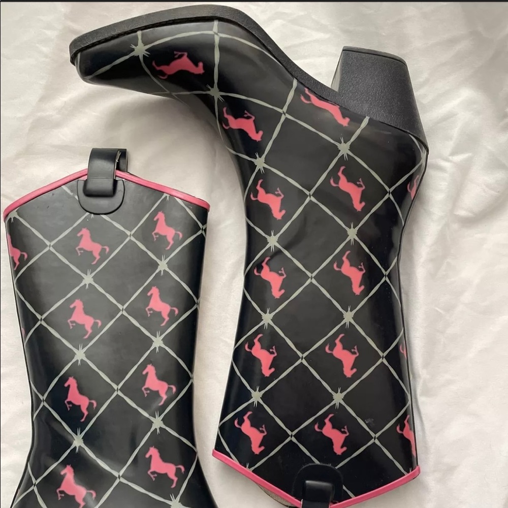 Cowboy rain boots